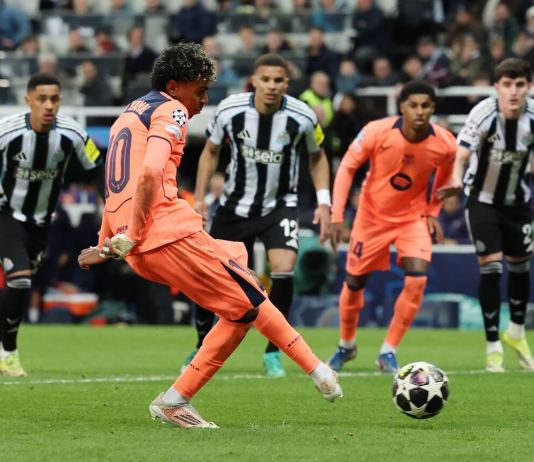 El FC Barcelona empató 1-1 con el Newcastle en el partido de ida de los octavos de final de la Champions League.