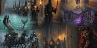 Leyendas de Semana Santa. Arte La Hora: Alejandro Ramírez.