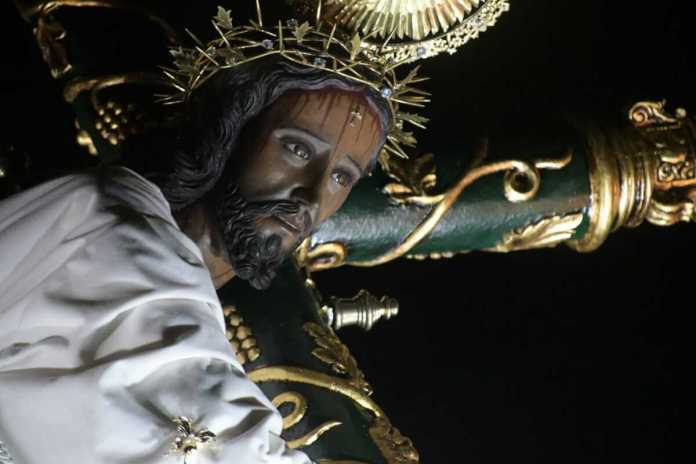 El Nazareno de Santa Ana saldrá en solemne procesión por más de 13 horas. Foto La Hora: Sergio Osegueda