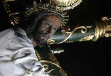 El Nazareno de Santa Ana saldrá en solemne procesión por más de 13 horas. Foto La Hora: Sergio Osegueda