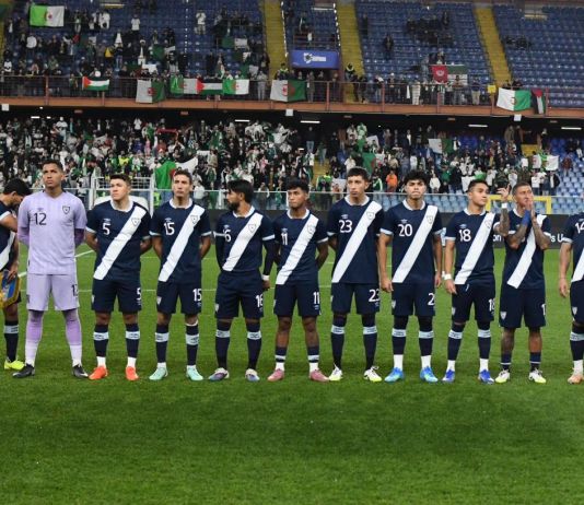 El seleccionado guatemalteco cayó 7-0 ante su similar de Argelia en el amistoso internacional. Foto La Hora: FFG