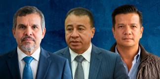Exdirectivos del banco Sergio Hernández, Ronald García Navarijo y Eduardo Liu