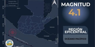 Sismo registrado a la 1 de la madrugada. Foto La Hora: Insivumeh