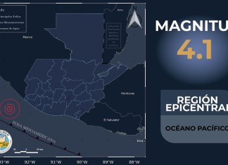 Sismo registrado a la 1 de la madrugada. Foto La Hora: Insivumeh