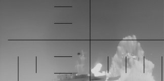 El primer hundimiento de un barco enemigo por un torpedo desde la Segunda Guerra Mundial. Foto: Departamento de Estado