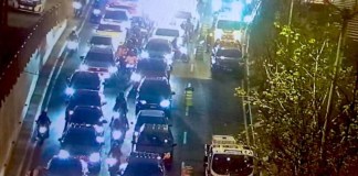 Trabajos de Empagua generan alta carga vehicular en zona 9. Foto: Amílcar Montejo