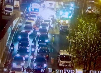 Trabajos de Empagua generan alta carga vehicular en zona 9. Foto: Amílcar Montejo