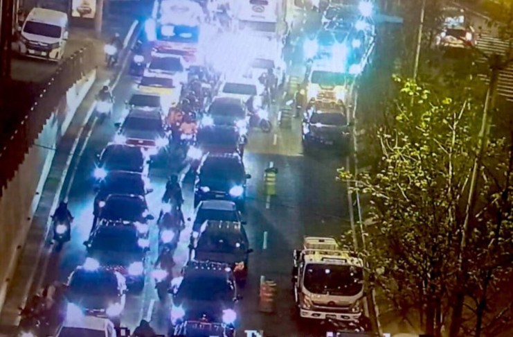 Trabajos de Empagua generan alta carga vehicular en zona 9. Foto: Amílcar Montejo