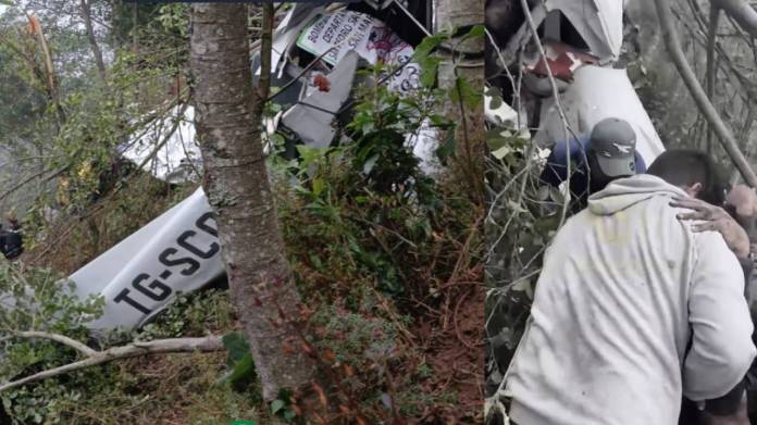 Un corrido y video del primer rescate del accidente aéreo en San Marcos, antes de la llegada de los bomberos