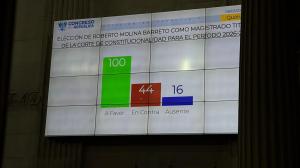 Silencio y ausencias: los 16 diputados que no votaron durante la elección de Molina Barreto