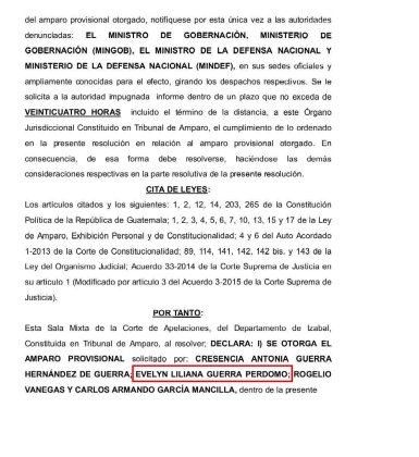amparo Evelyn Liliana Guerra Perdomo