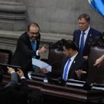 Diputados llegaron a los empujones en medio de la elección de magistrados de CC. Foto La Hora: Daniel Ramírez