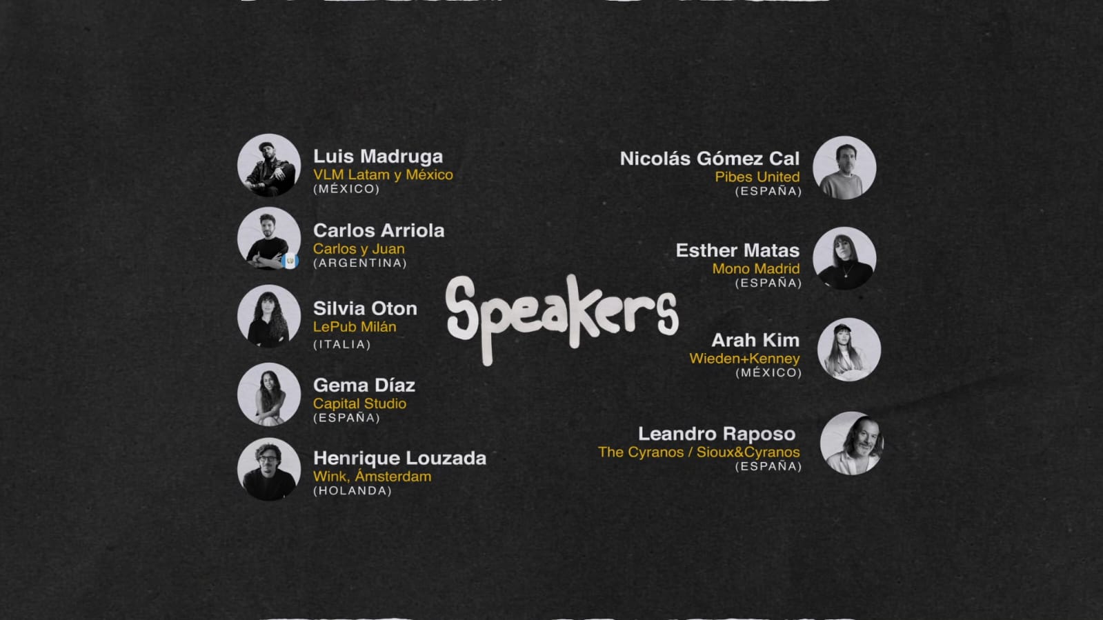 Speakers que se presentarán en el Festival de Antigua 2026. Foto: Festival de Antigua.