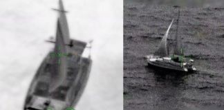 Las dos embarcaciones fueron localizadas a 80 millas náuticas al noroeste de La Habana, Cuba. Foto La Hora: Semar México