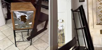 Segundo robo de ofrendas en iglesia: delincuentes han ingresado a parroquias en Cuaresma y Semana Santa Los ladrones habrían ingresado a la parroquia por dos vitrales que quebraron y escaparon utilizando bancas para improvisar una escalera. Foto La Hora: Pasos de Fe