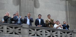 Soldados retirados muestran su satisfacción por el incremento de las pensiones en el IPM. Foto: La Hora / José Orozco