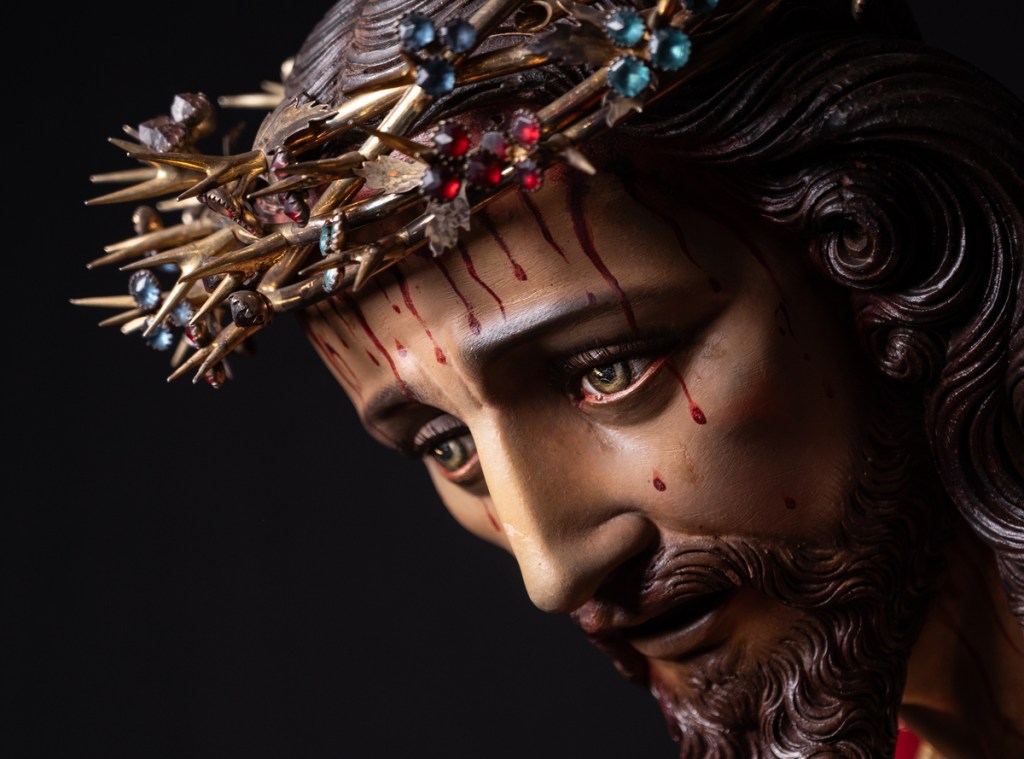 La imagen del Justo Juez de Catedral Metropolitana fue esculpido en 1909. Foto La Hora: Colaboradores de la Inmaculada Concepción de Catedral