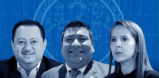 Dos directores de la Usac, allegados a Walter Mazariegos, integran la única planilla en la designación de cuerpo electoral del Colegio de Ingenieros de Guatemala. Arte: La Hora/Alejandro Ramírez.