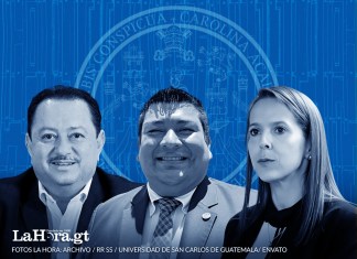 Dos directores de la Usac, allegados a Walter Mazariegos, integran la única planilla en la designación de cuerpo electoral del Colegio de Ingenieros de Guatemala. Arte: La Hora/Alejandro Ramírez.