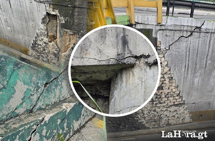 Covial ya tiene asignada las reparaciones del viaducto en Lomas del Norte, zona 17, pero todavía no hay un plan para los trabajos.
