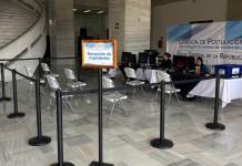 El módulo de recepción de documentos de la comisión de postulación para elegir candidatos a fiscal general recibió dos descargos más. Foto La Hora: Daniel Ramírez