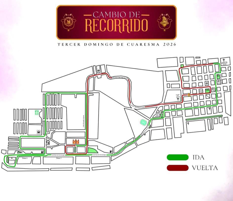 Recorrido del Tercer Domingo de Cuaresma. Foto La Hora: Hermandad de Jocotenango
