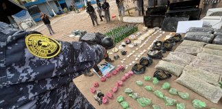 Incautan armas, droga y equipo tecnológico en requisa carcelaria.