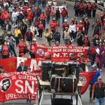 El Sindicato de Salud salió a las calles el pasado viernes 13 de marzo. Foto La Hora: José Orozco