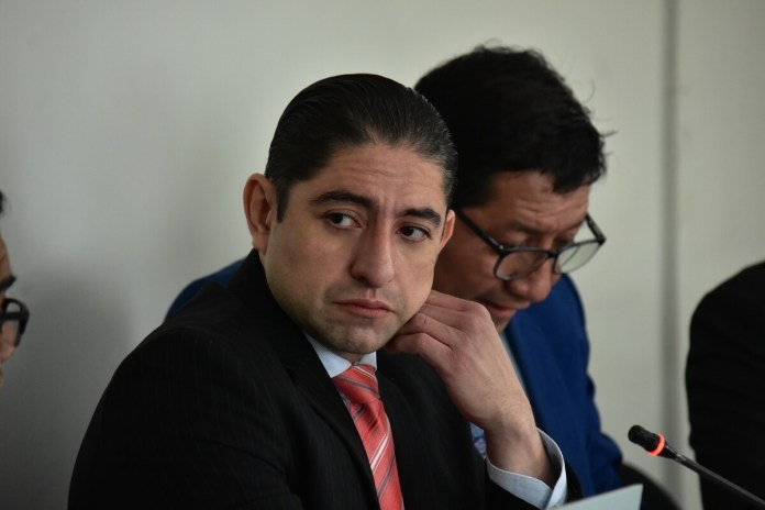 El Juzgado Décimo Penal aplazó nuevamente la audiencia de primera declaración contra Stuardo Campo por el caso Libramiento de Chimaltenango. Foto La Hora: Archivo