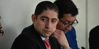 El Juzgado Décimo Penal aplazó nuevamente la audiencia de primera declaración contra Stuardo Campo por el caso Libramiento de Chimaltenango. Foto La Hora: Archivo