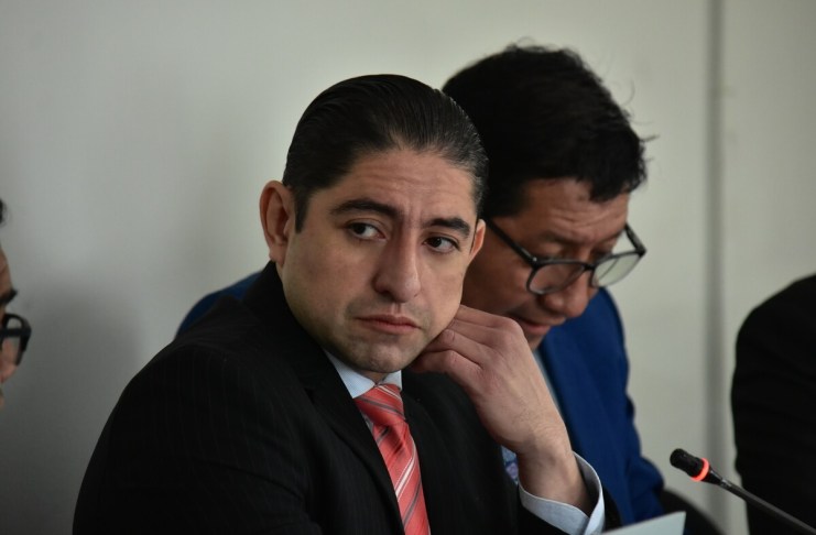 El Juzgado Décimo Penal aplazó nuevamente la audiencia de primera declaración contra Stuardo Campo por el caso Libramiento de Chimaltenango. Foto La Hora: Archivo