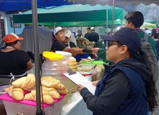 Supervisión sanitaria realizada en actividades comunitarias de Santa Ana, Antigua Guatemala. Foto La Hora: MSPAS