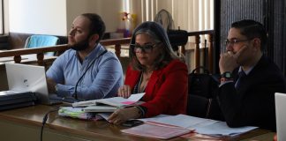 La defensa del ex viceministro de gobernación, Carlos García Rubio, utilizó IA para demostrar la inocencia de su patrocinado. Foto La Hora: Daniel Ramírez