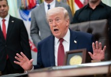 Archivo del presidente de Estados Unidos, Donald Trump. Foto La Hora: EFE