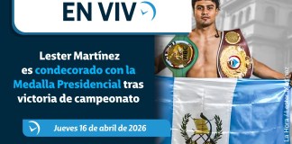 Retransmisión: Lester Martínez es condecorado con la Medalla Presidencial tras victoria de campeonato.