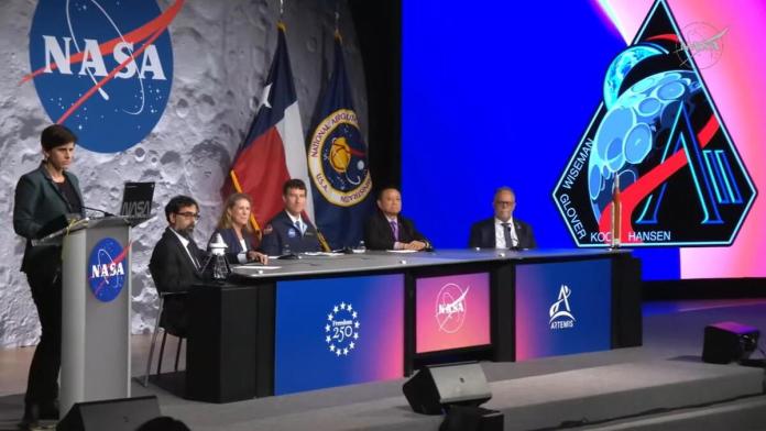 Termina con éxito la misión Artemis II del regreso humano a la órbita lunar AME2308. BOGOTÁ (COLOMBIA), 10/04/2026.- Captura de una transmisión de la NASA de una rueda de prensa luego de finalizar la misión Artemis II este viernes. EFE/ NASA /SOLO USO EDITORIAL /NO VENTAS /SOLO DISPONIBLE PARA ILUSTRAR LA NOTICIA QUE ACOMPAÑA /CRÉDITO OBLIGATORIO