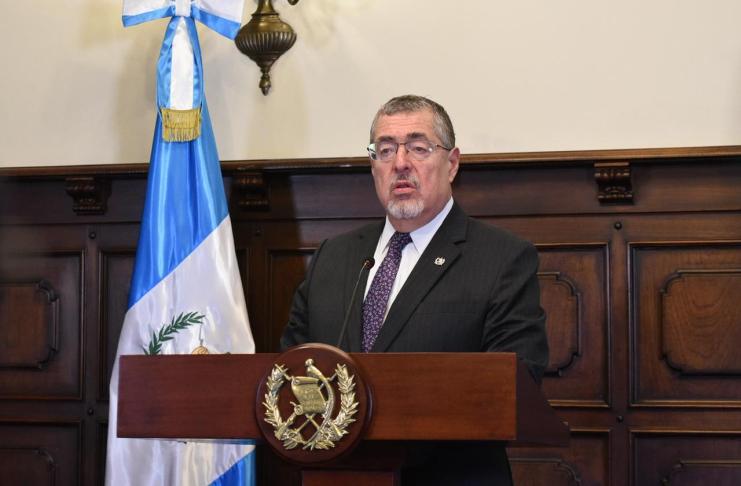 El presidente Bernardo Arévalo