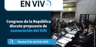 El Congreso de la República celebra hoy, como cada martes, sesión plenaria con una agenda en la que destaca la discusión de una propuesta para exonerar del pago del Impuesto Único sobre Inmuebles (IUSI).