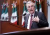 Fotografía de archivo que muestra al gobernador de Sinaloa, Rubén Rocha Moya. Foto La Hora: EFE