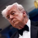 El presidente de Estados Unidos, Donald Trump, durante la rueda de prensa tras el tiroteo en la Cena de Corresponsales de la Casa Blanca. Foto La Hora: EFE