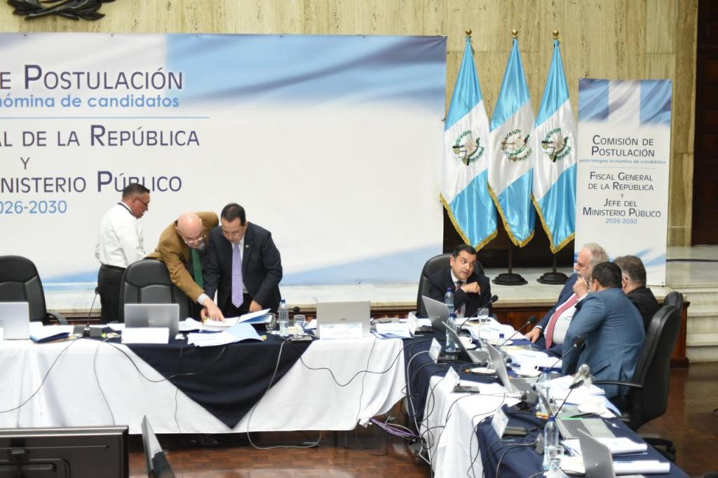 Comisionados de la postuladora del MP. Foto La Hora: José Orozco