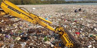 El lago de Amatitlán recibió más de 200 camionadas de residuos derivado de la tormenta del pasado miércoles, según AMSA.