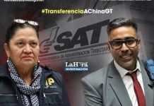 La fiscal general María Consuelo Porras y el notario David Barrera Maldonado, acusado en el caso B410. Diseño La Hora: Víctor García.