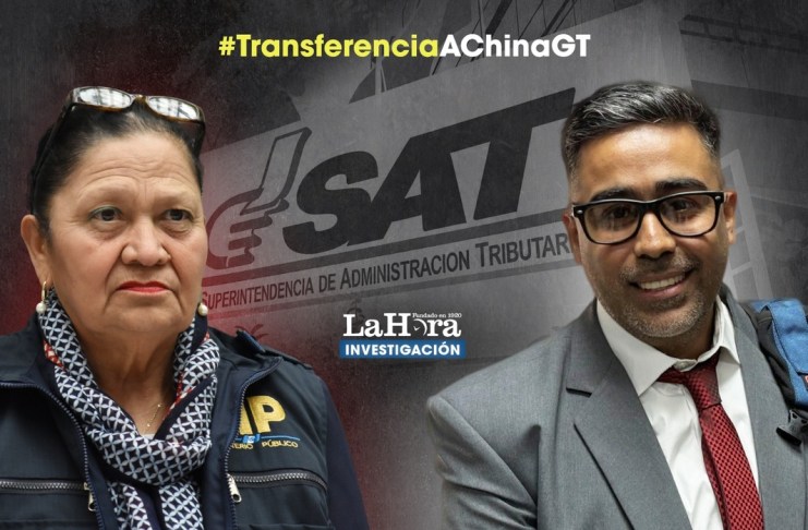 La fiscal general María Consuelo Porras y el notario David Barrera Maldonado, acusado en el caso B410. Diseño La Hora: Víctor García.