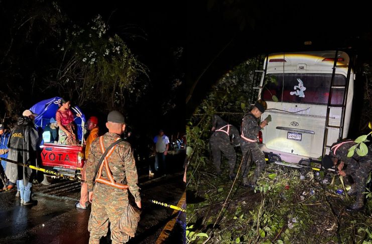 Accidente de microbús en ruta a Chisec deja un fallecido y 15 heridos en Alta Verapaz.