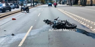 Bulevar Los Próceres cerrado tras muerte de motorista. Foto La Hora: Amílcar Montejo