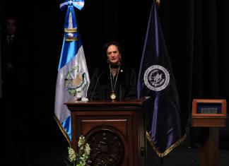 Corte de Constitucionalidad denuncia amenazas y agresiones en contra de su presidenta y magistrados La presidenta de la CC, Anabella Morfín, destacó su compromiso para velar por la independencia judicial. Foto La Hora: José Orozco