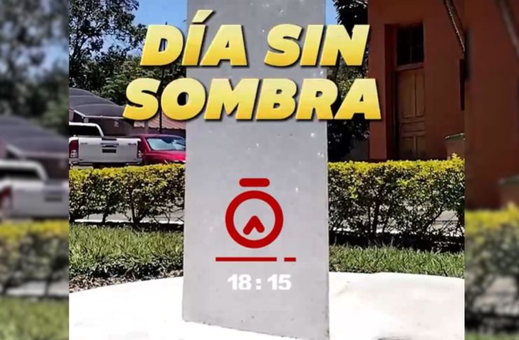 Video I Así se observó el “día sin sombra” este miércoles 29 de abril en Guatemala. Foto La Hora: Insivumeh.