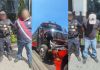 Capturan a piloto de bus y motorista tras accidente en ruta al Pacífico. Foto La Hora: PNC.