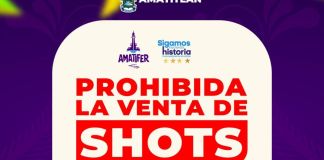 Prohíben venta de “shots” de licor en la Feria de la Cruz en Amatitlán. Foto La Hora: Comuna de Amtitlán.